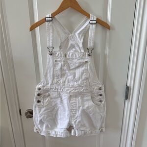 American Eagle White Overalls Size Small